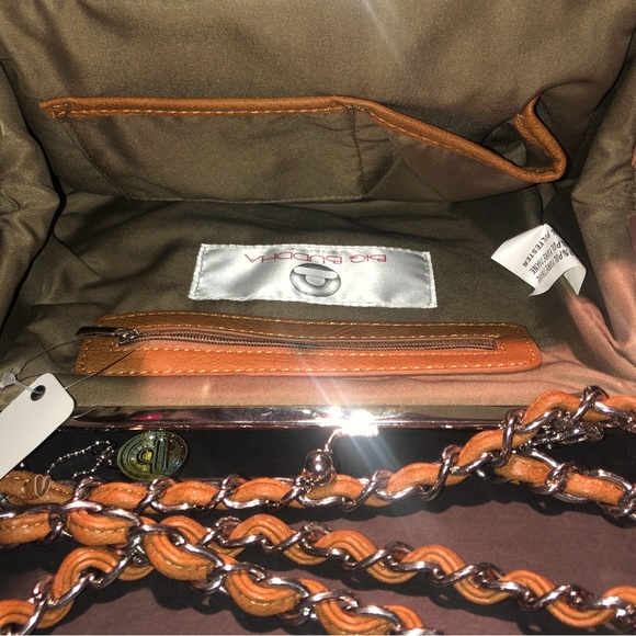 Big Buddha Retro pattern crossbody clutch - Picture 5 of 9